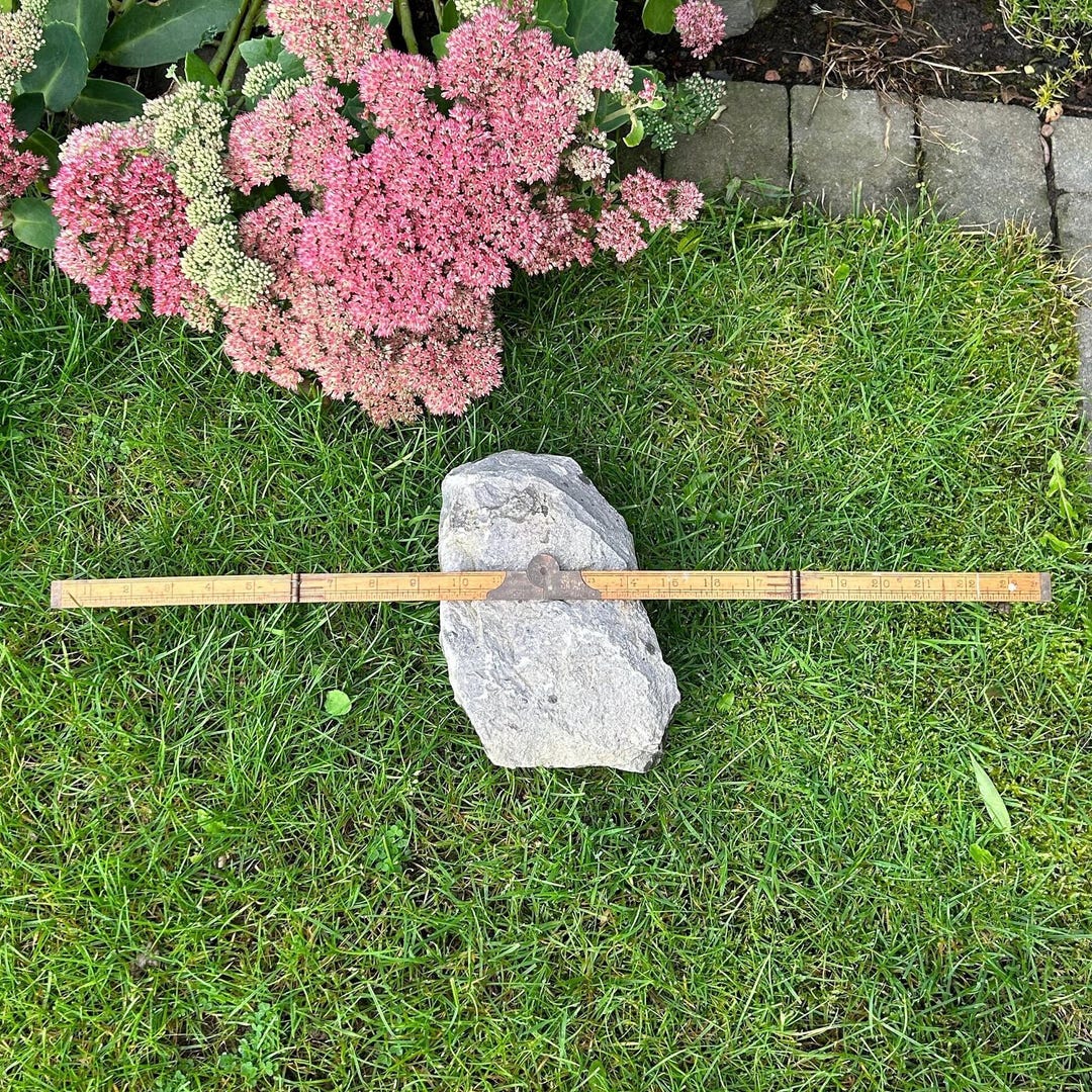 Vintage Folding Boxwood Ruler | Collectible Antique Woodworker Tools ...