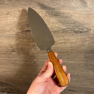 Vintage Snowdon Summit Wales Pie Server Stainless Sheffield England | Niezbędne akcesoria na stół na urodziny | Przybory cukiernicze