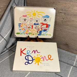 Ken Done vintage placemat ランチョンマット 4枚セット Ken Done Placemats - Etsy Australia