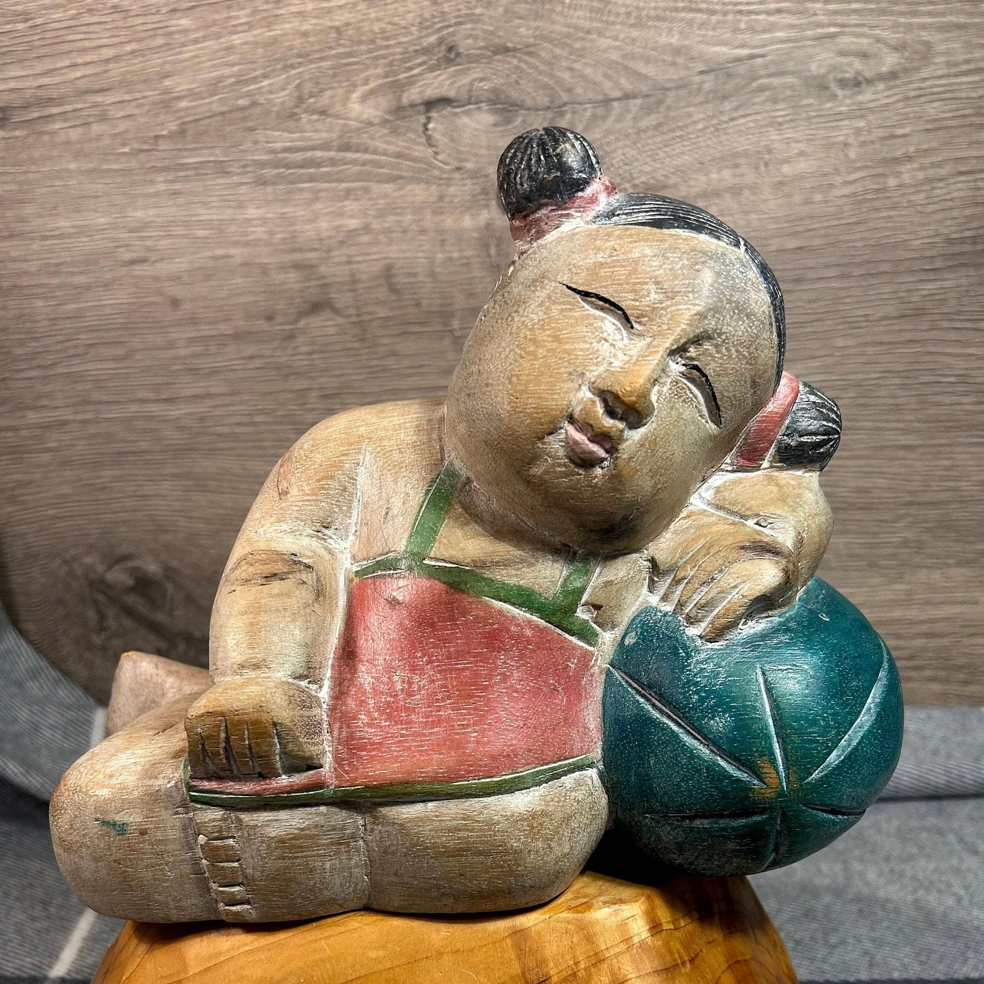 中国時代物　28cm大型鉢　人物画　子供 中国時代物 28cm大型鉢 人物画 子供