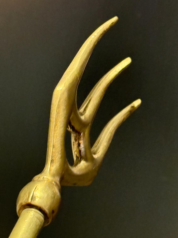 ヴィンテージ真鍮製伸縮式トーストフォーク | ロングハンドル