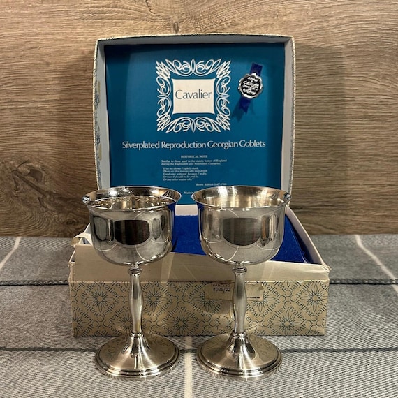 Vintage Silver Plated Cavalier Reproduction Georgian Claret
