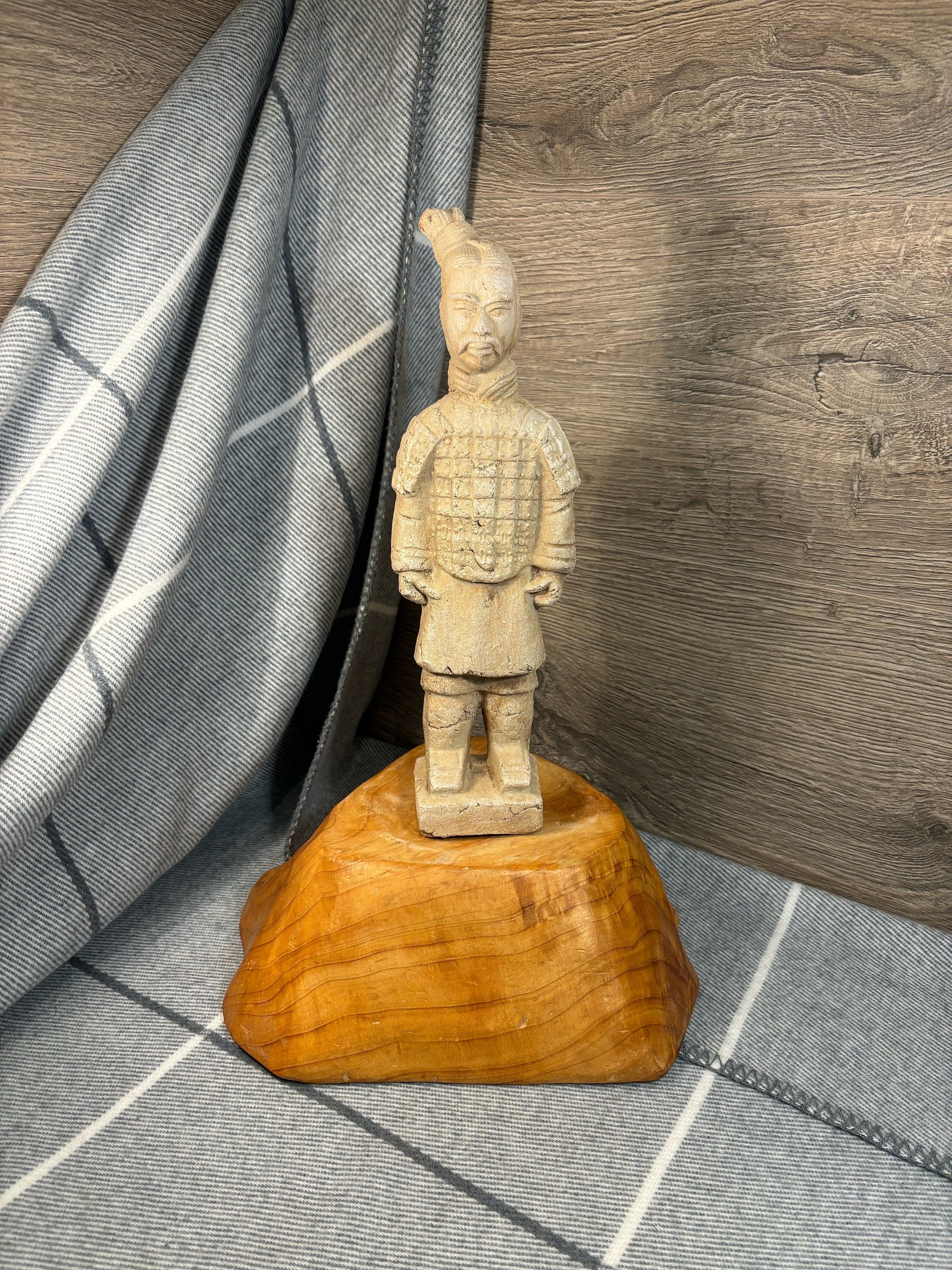 ヴィンテージ中国兵馬俑戦士レプリカ彫刻 | 中国兵士レプリカ像 | 伝統