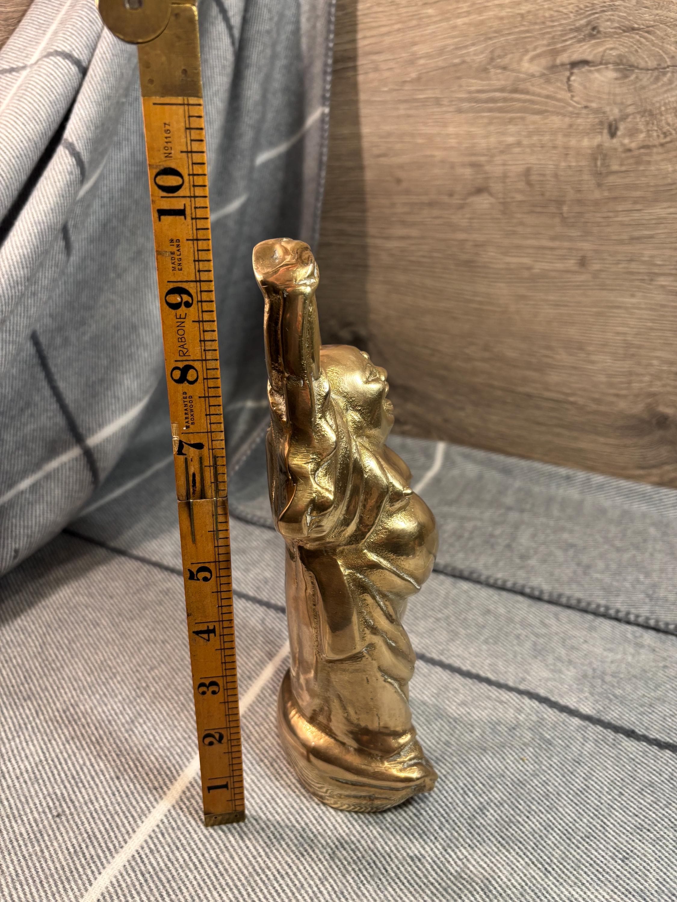25周年記念 マグロ彫刻 真鍮 前具 五鈷杵 極上品 真鍮製本磨き（長さ8.0cm～16.8cm 5種類） | 寺院