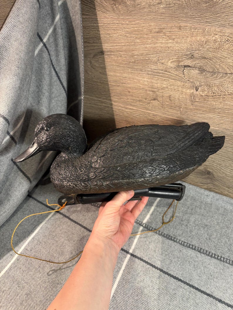 Vintage Set of 3 Italian Plastic Hunting Duck Decoys | Mediterranean ...