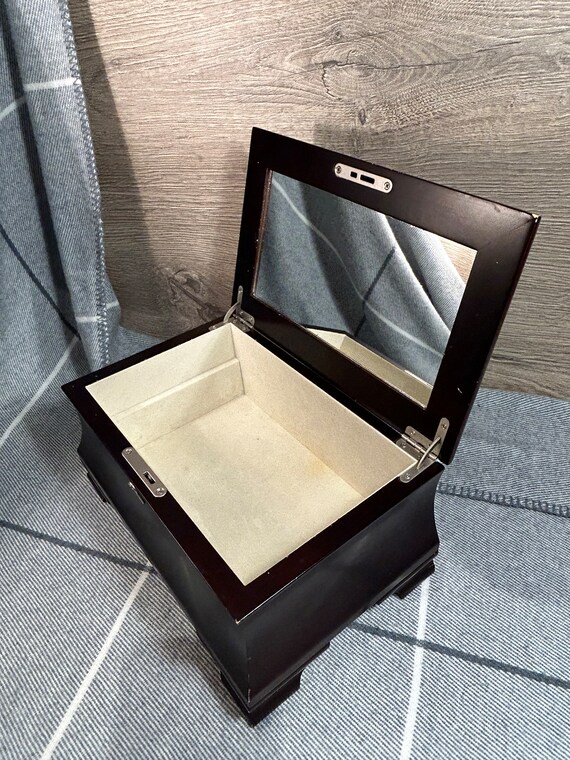 Vintage Large Rectangular Burgundy Colour Jewelle… - image 6