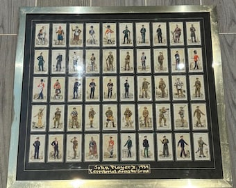 Vintage 1939 John Player's 50 Territorial Army Uniforms Cigarette Cards  Wall Hanging | Tobacco & Cigarette Collectibles | English Tobacciana