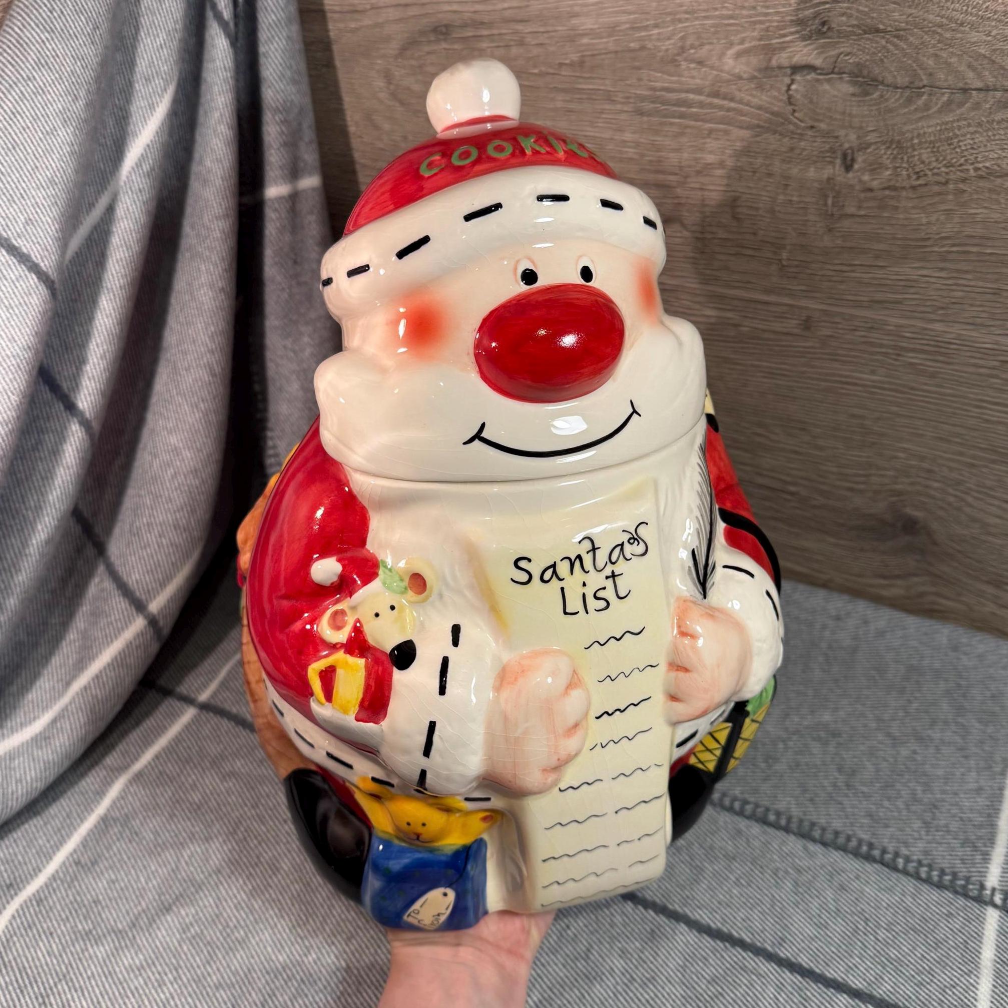 Old Santa Cookie Jar - Etsy