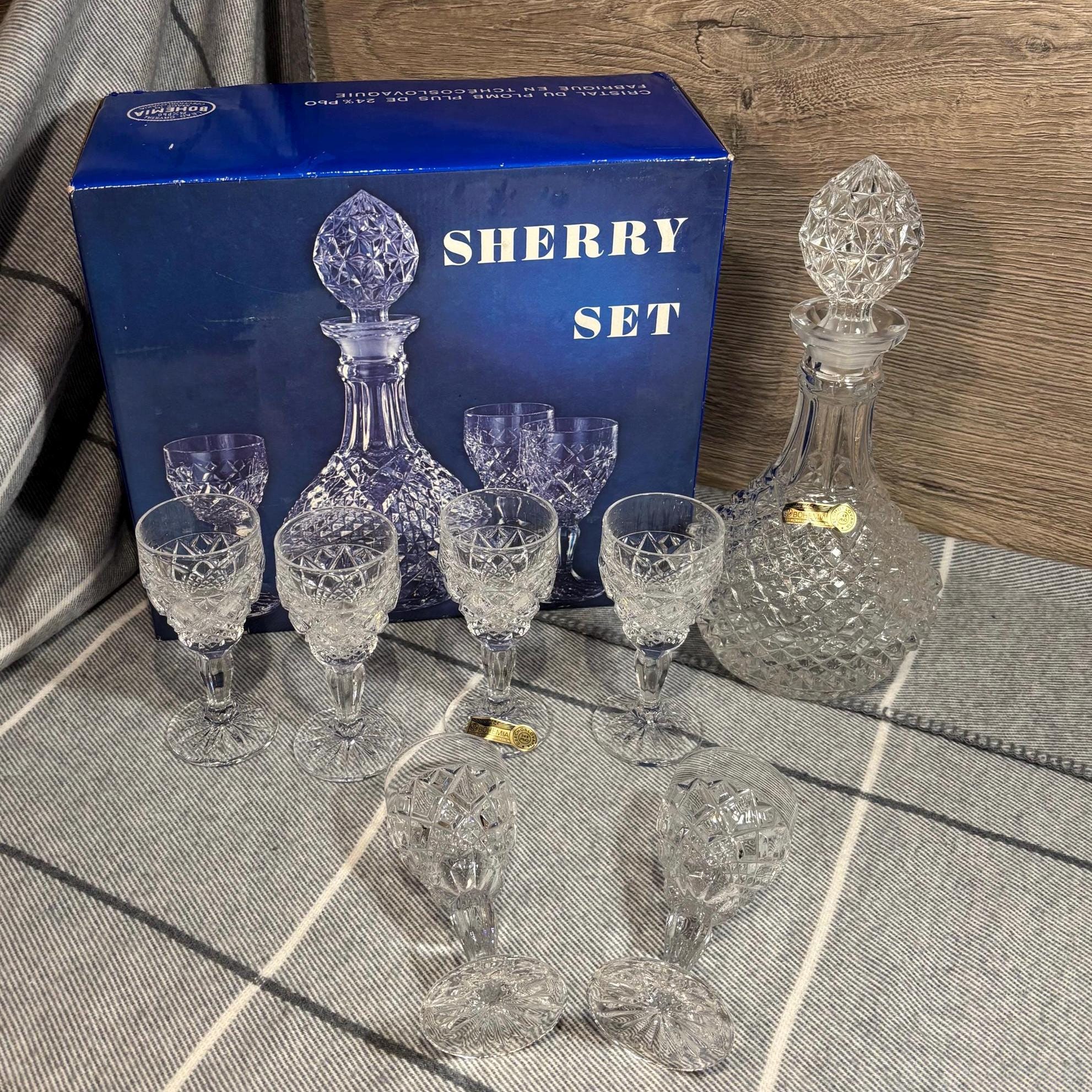 Vintage Bohemia Lead Crystal Over 24%pbo Made in Czechoslovakia
