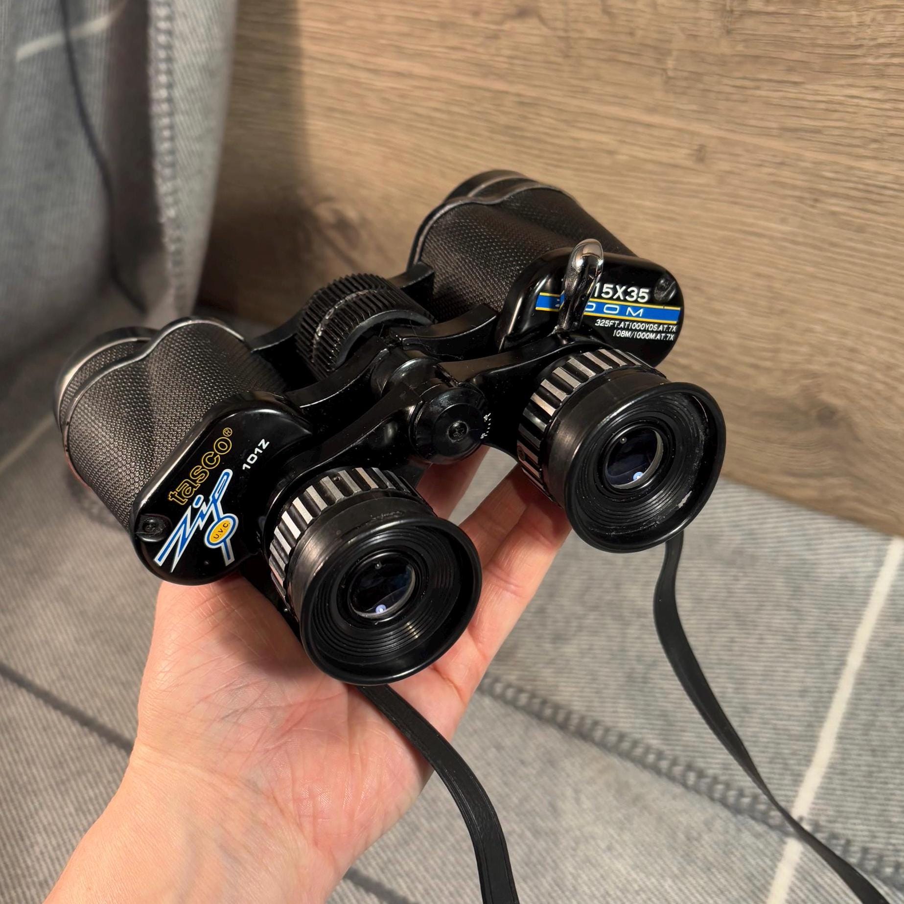 Vintage Tasco Zip UVC 101Z 7X 15x35 Zoom Japan Made Old School