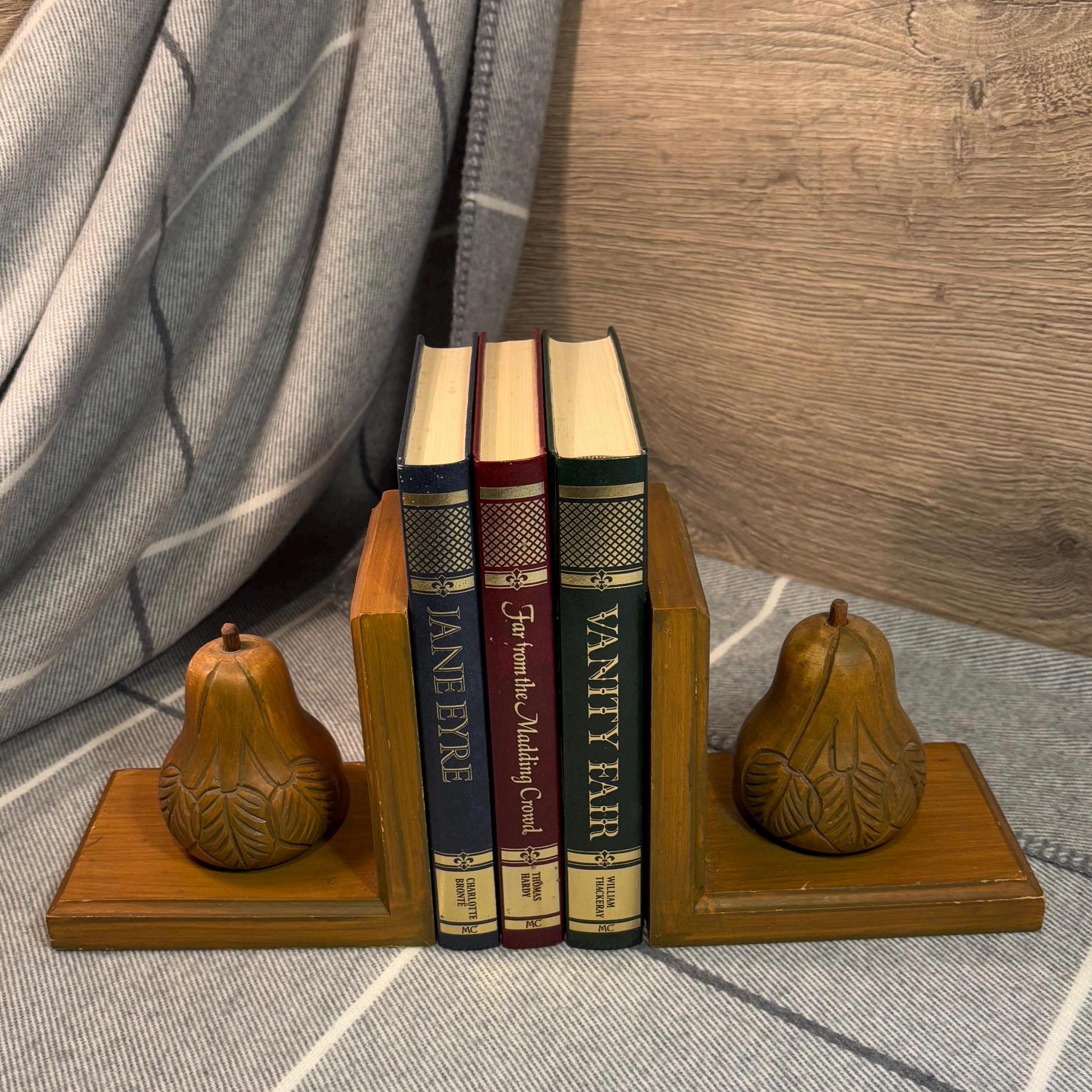 Vintage Pear Fruit Hand Crafted Bookends | Healthy 1 of Your 5 a