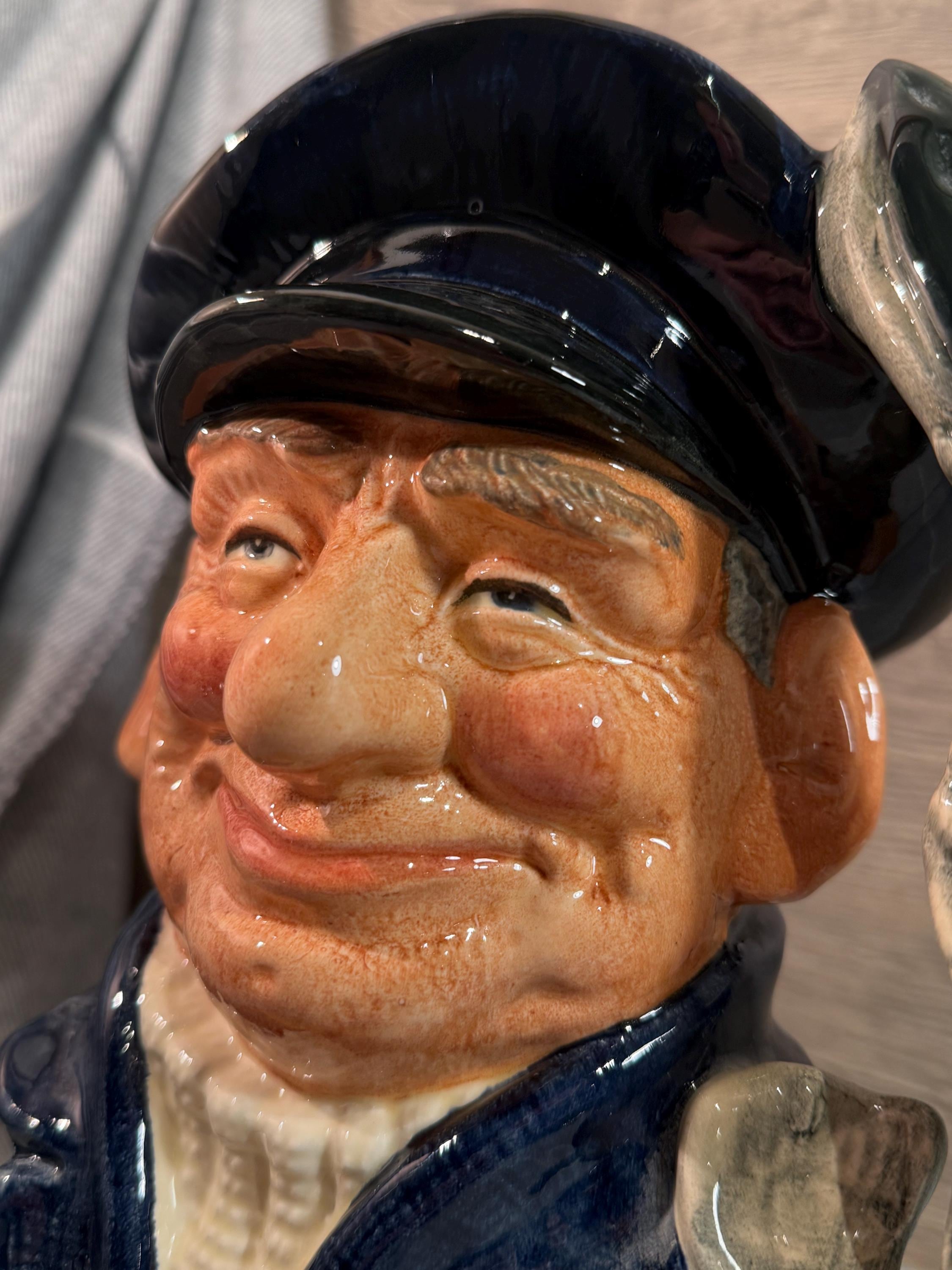 Vintage 1967 Lobsterman Royal Doulton Large Toby Character Jug