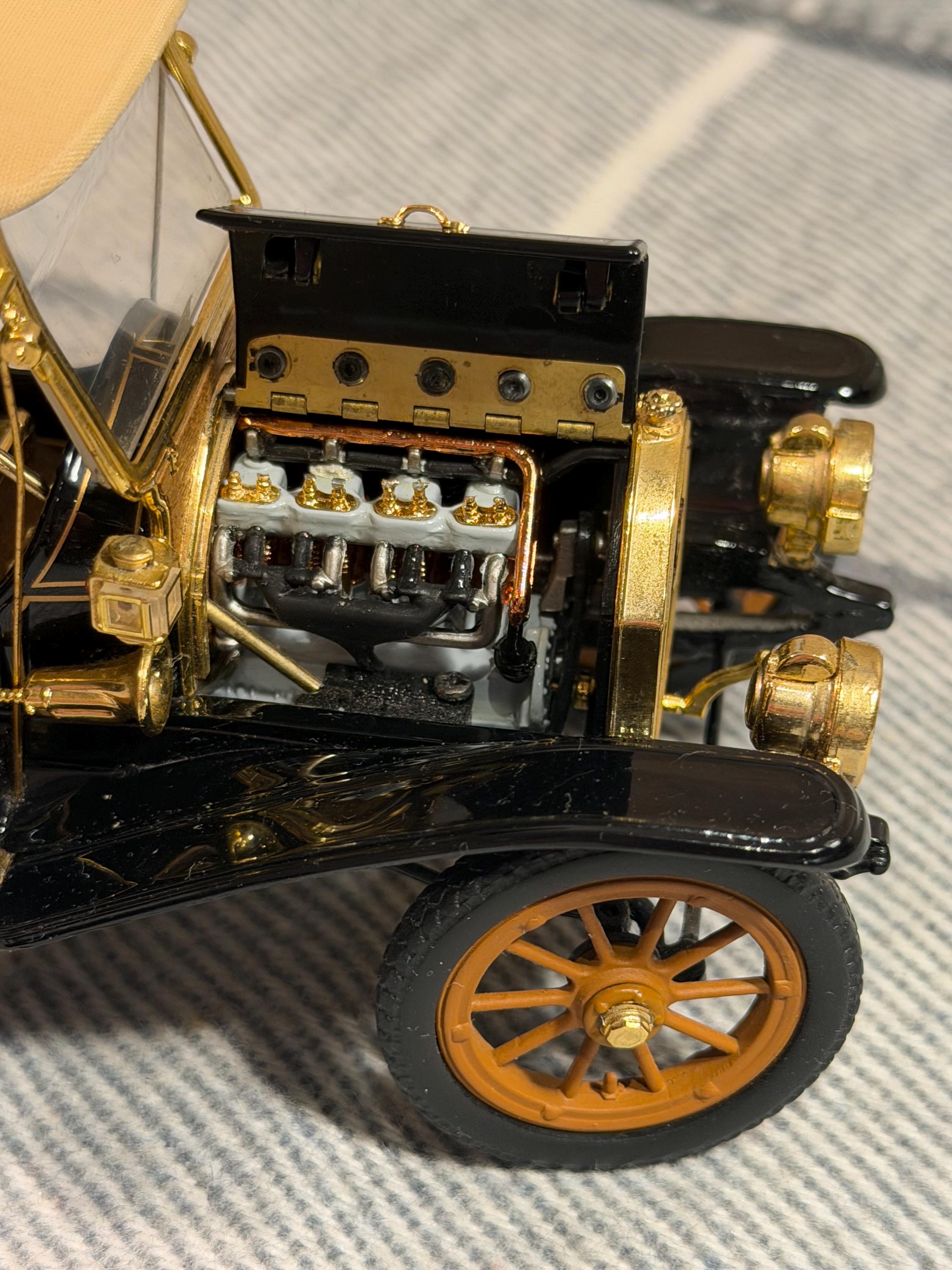 Vintage 1910 Cadillac Roadster Franklin Mint Diecast Precision