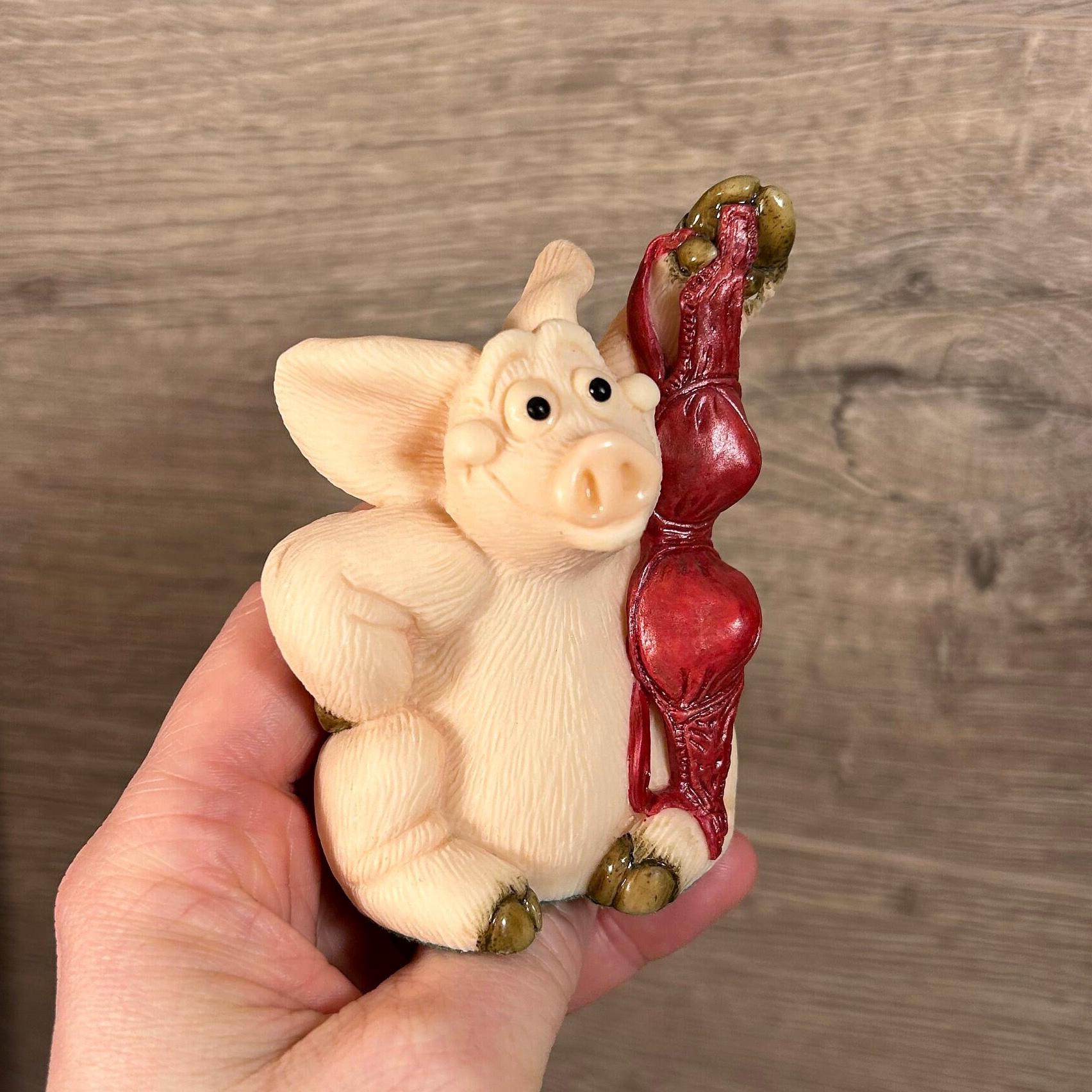 Vintage 1999 Hand Made David Corbridge 'piggin' Sexy' With Mauve