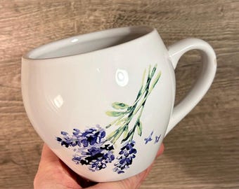 3 Piece Gift Set by Lavender Fields: Mug + Lid + Infuser; Ashdene