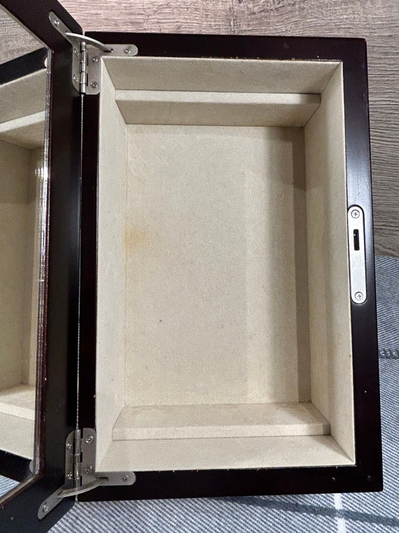 Vintage Large Rectangular Burgundy Colour Jewelle… - image 3