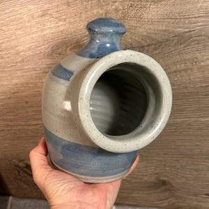 Cerdo de sal gris de cerámica vintage de Cley Studio / Cley next the Sea Norfolk / Decoración costera para el hogar / Utensilios de cocina de estilo náutico / Arte de cerámica de estudio