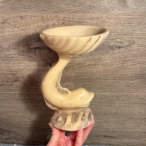Porta sapone vintage a forma di delfino / Decorazioni per il bagno a tema acquatico / Oggetti da collezione a tema mare, sole e capanna sulla spiaggia / Vasi marini, nautici e costieri