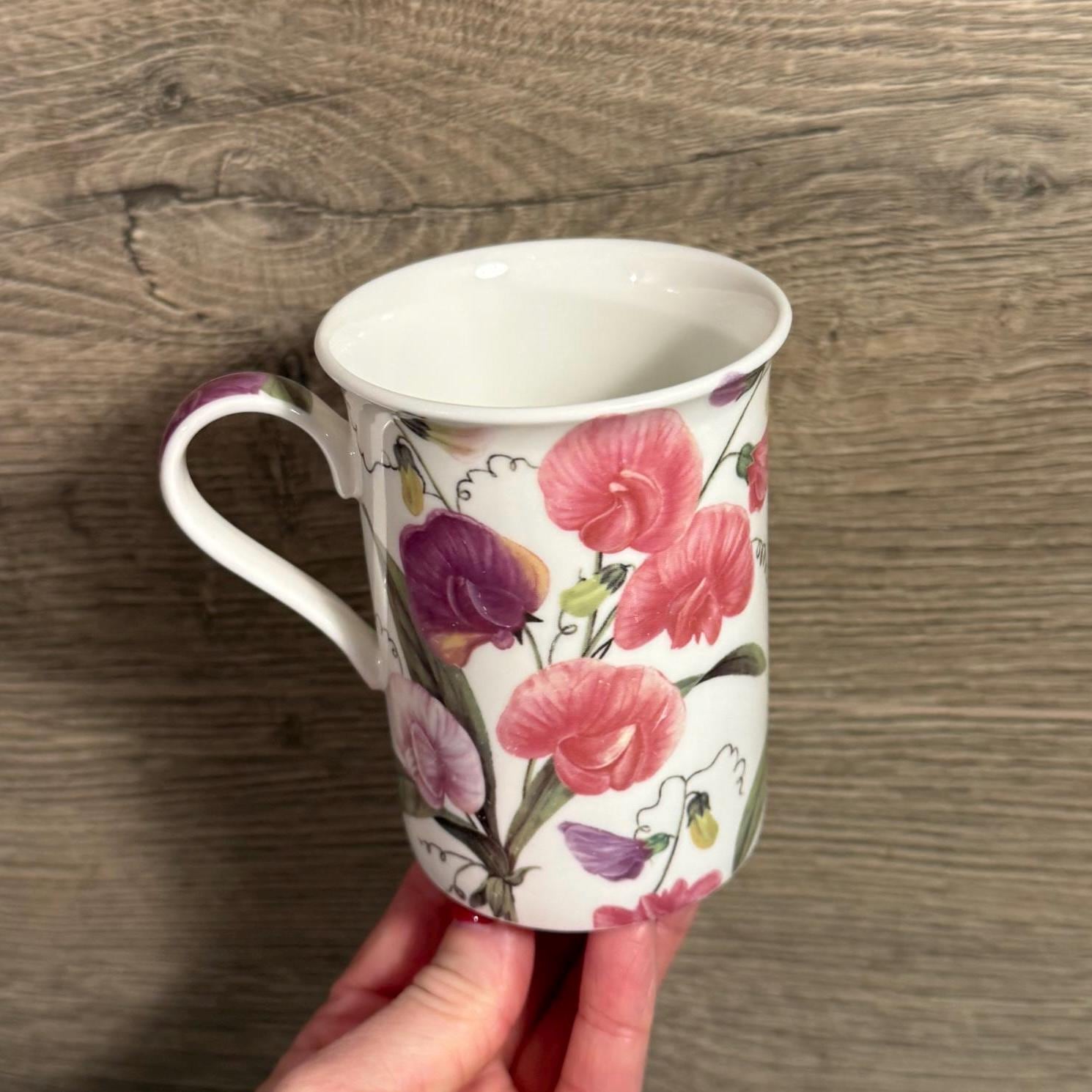 Vintage Stechcol Heath Mccabe Pink Sweet Pea Fine Bone China Tea