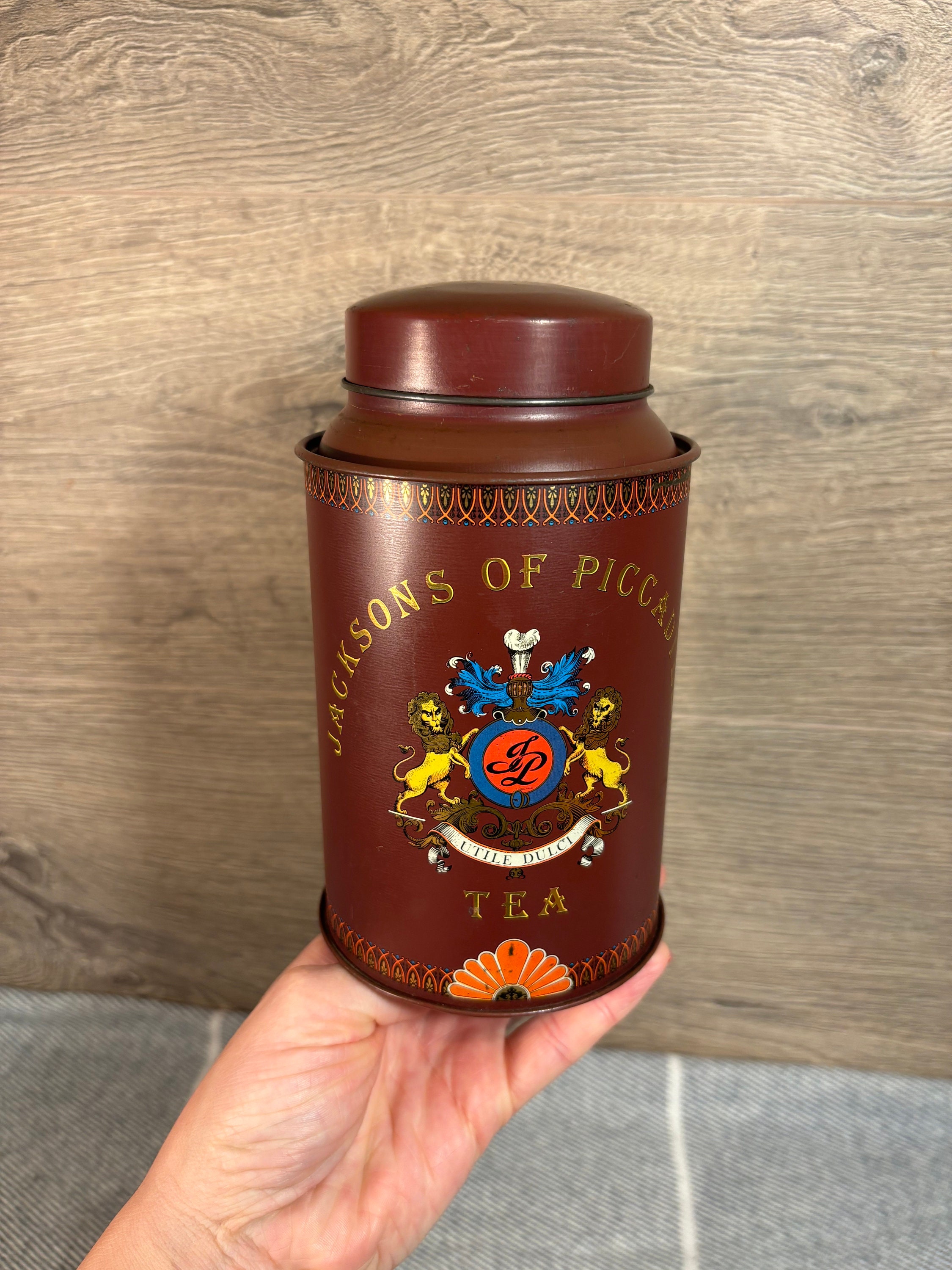 Vintage Jacksons of Piccadilly Tea Tins- Set of 3 | Old Rusty Trio