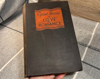 Vintage 1936 Great Stories of Love and Romance Book Published by Daily Express Publication London | 1930s Old Library Collector Hardbacks