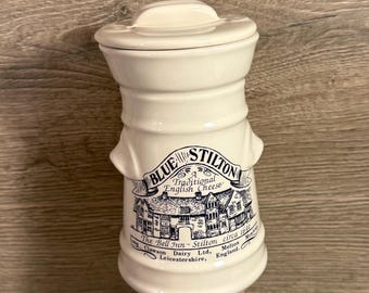 フォートナム＆メイソン スティルトンチーズクリーム 空容器 黒磁器製