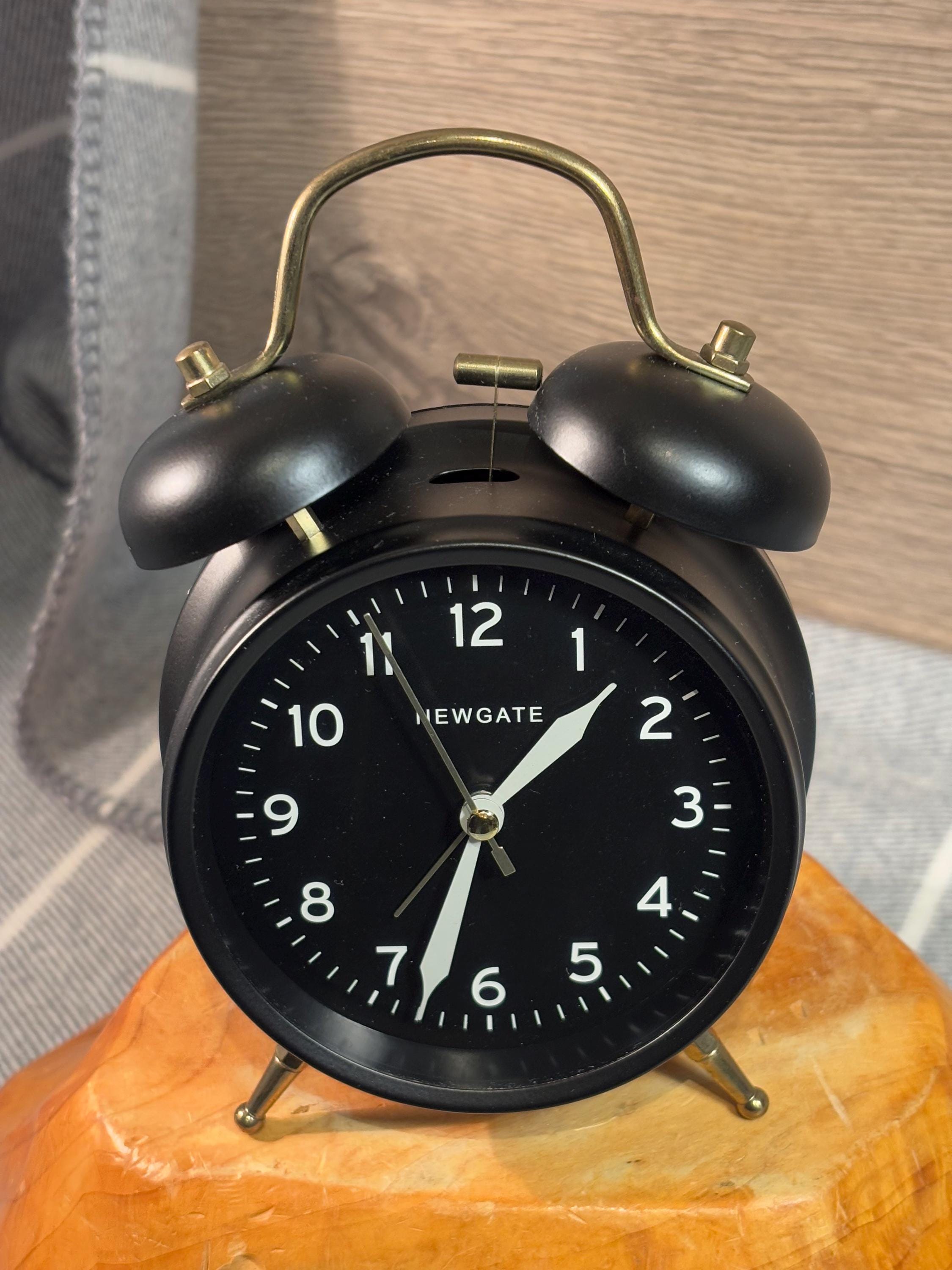 Preloved Newgate Classic Black Metal Twin Bell Alarm Clock