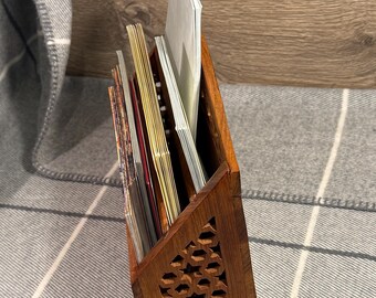 ヴィンテージ 手彫り ハニカムピアス レターラック | 木製オフィス
