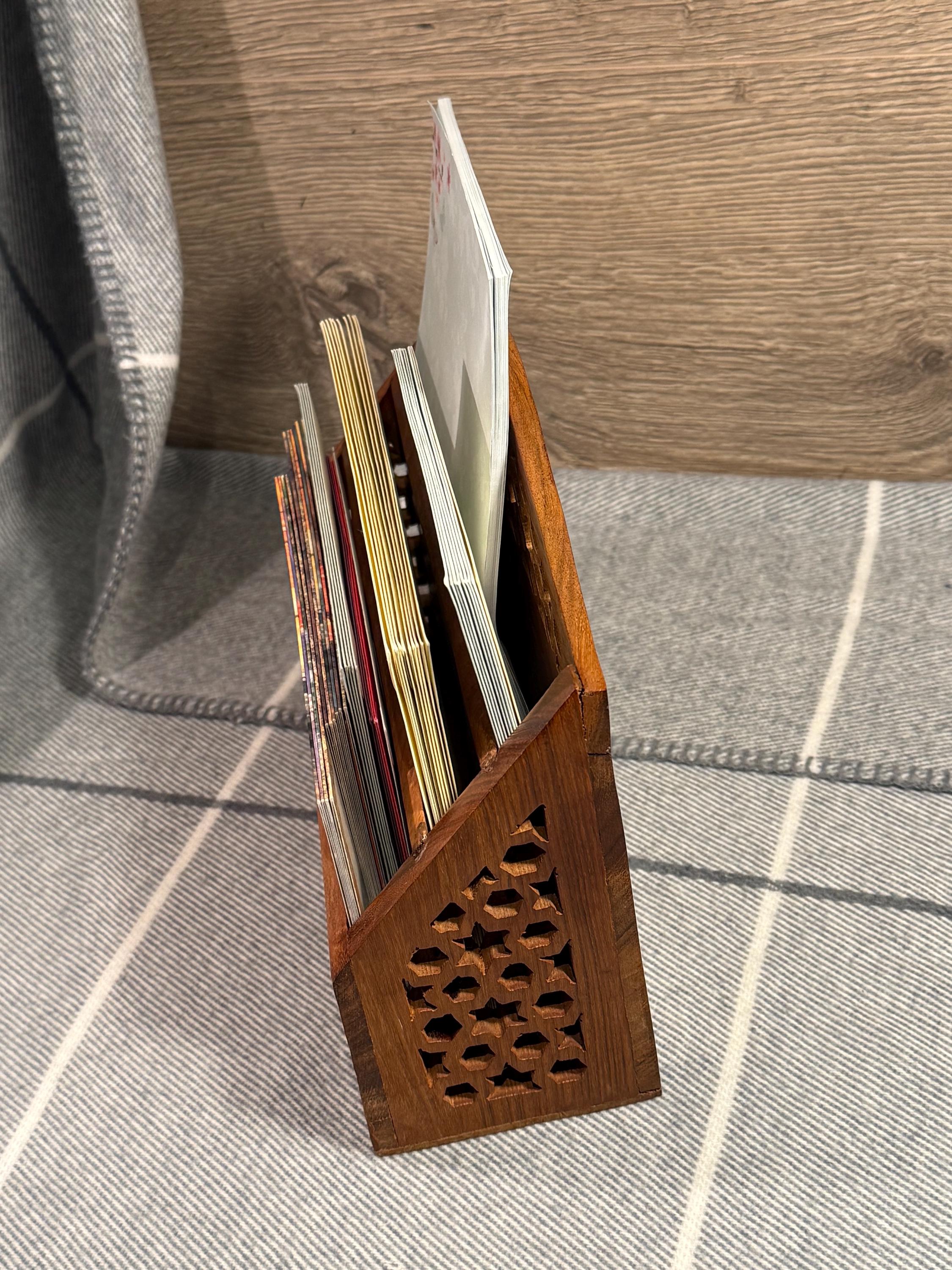 ヴィンテージ　木製　レターラック　卓上オーガナイザー A4対応 白 木製レターラック 卓上・壁掛け兼用 収納 アンティーク調