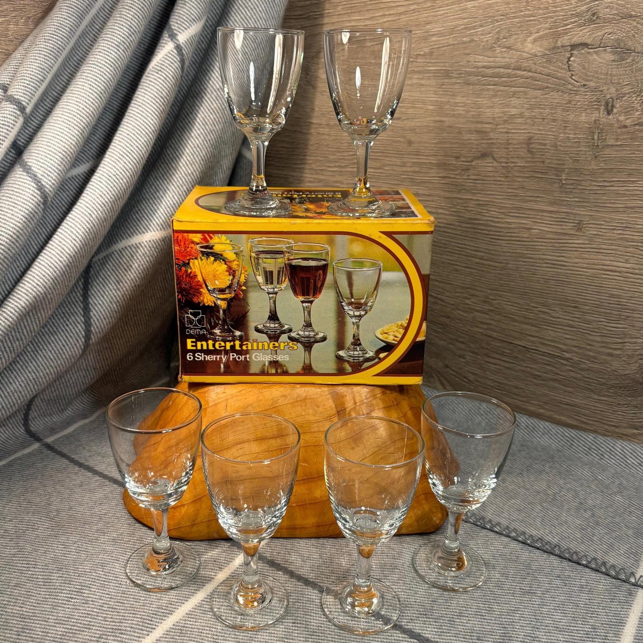 6 verres à liqueur Transparent - Vendu