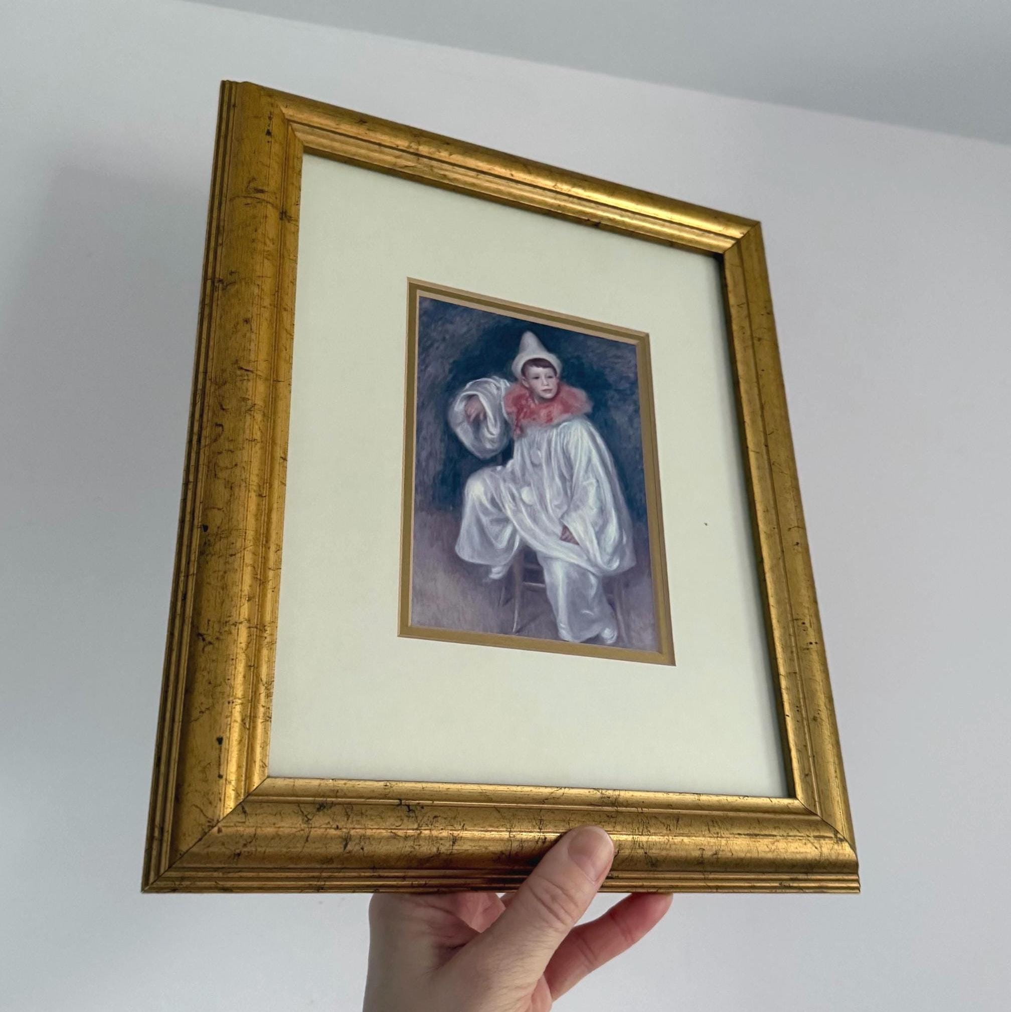 Vintage 1905 Le Pierrot Blanc Pierre the White Pierrot by Auguste
