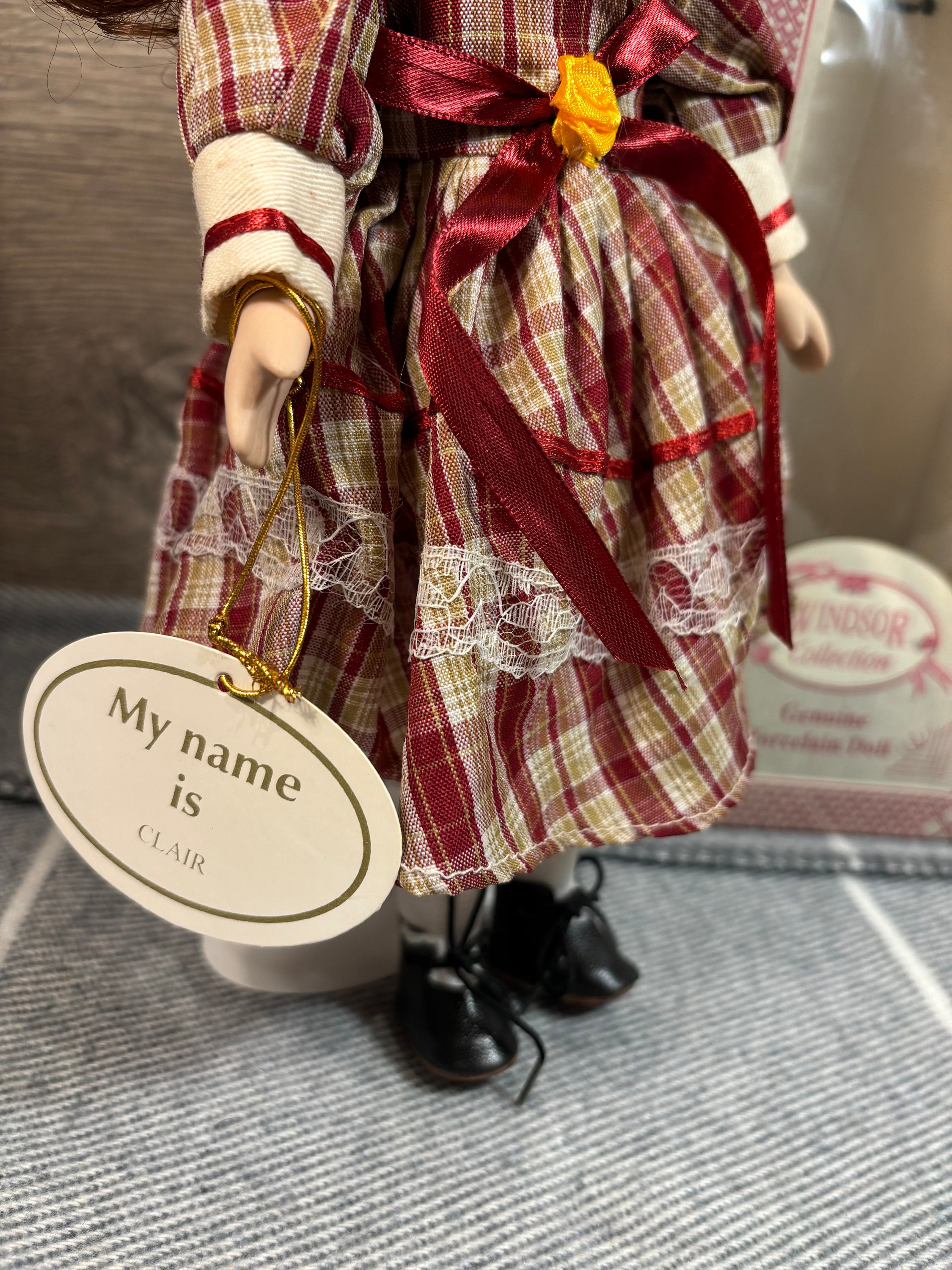 Vintage Genuine Hand Painted 'my Name is Clair' Windsor Collection