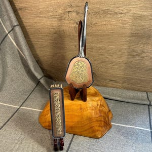 Vintage Silver Tone Pink Metal and Golden Metallic Lace Colour Nylon Hair Brush and Lint Clothes Brush Duo Vanity Set | Dressing Table Decor