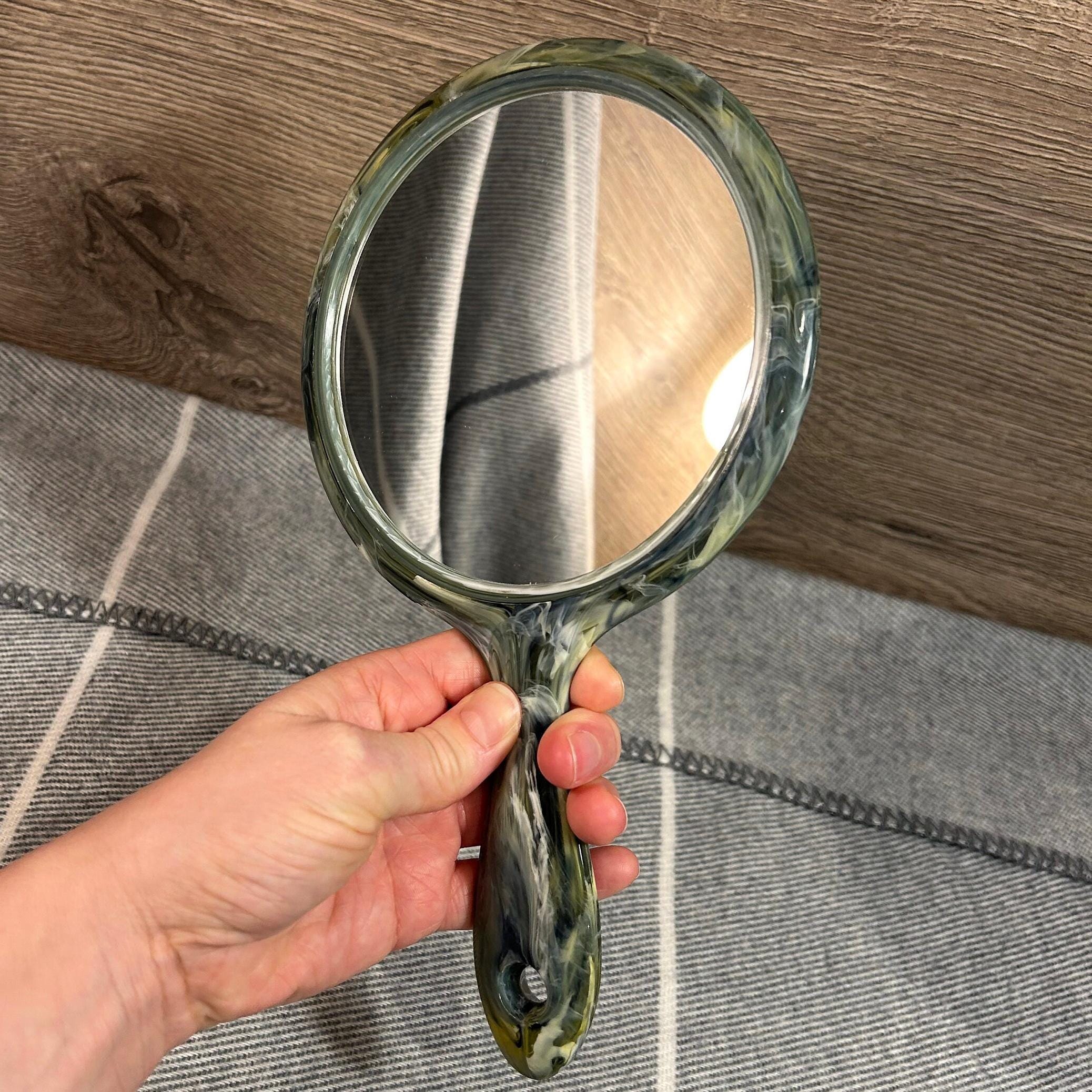 Green Bakelite Hand Mirror - Etsy