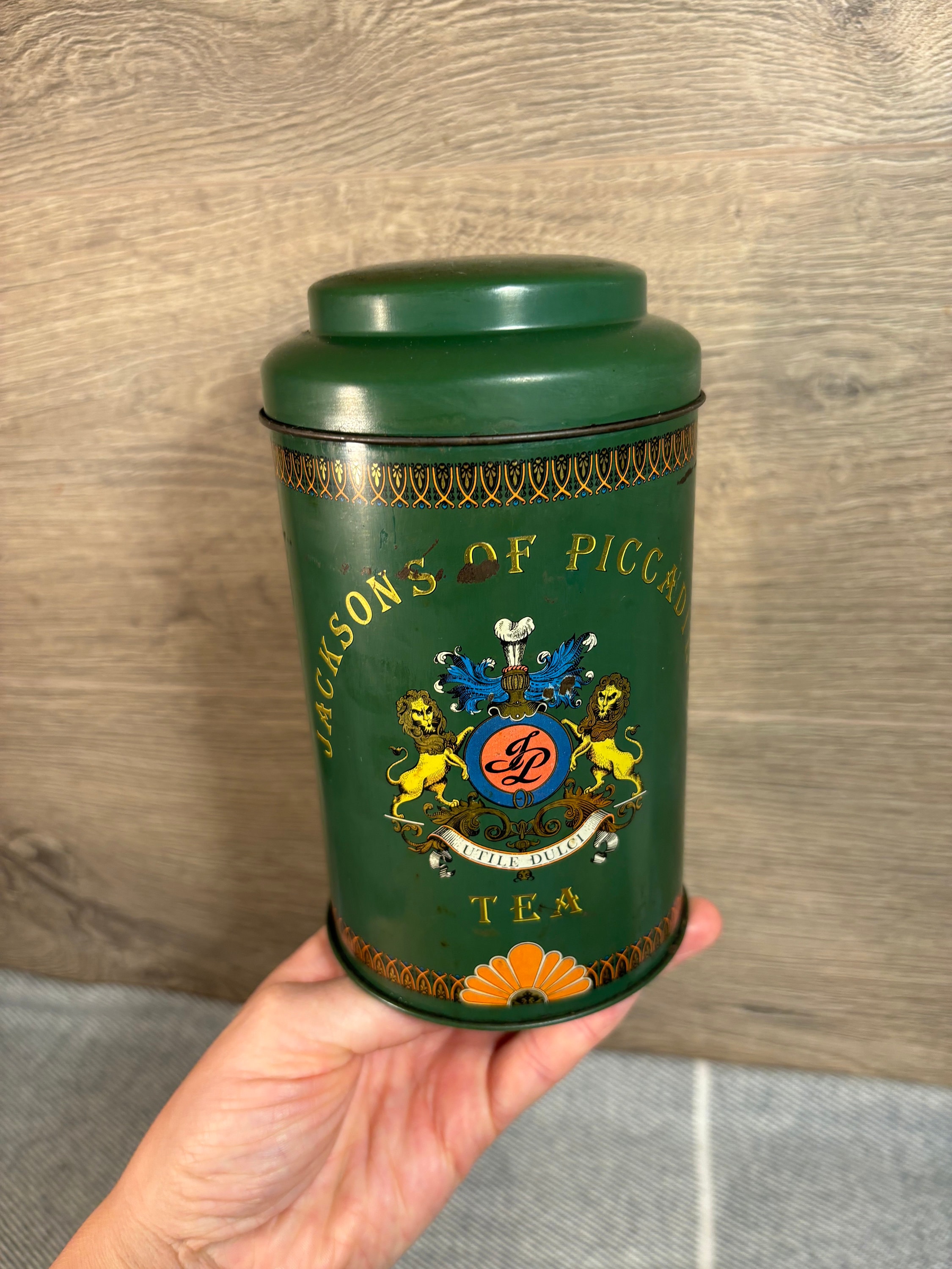 Vintage Jacksons of Piccadilly Tea Tins- Set of 3 | Old Rusty Trio