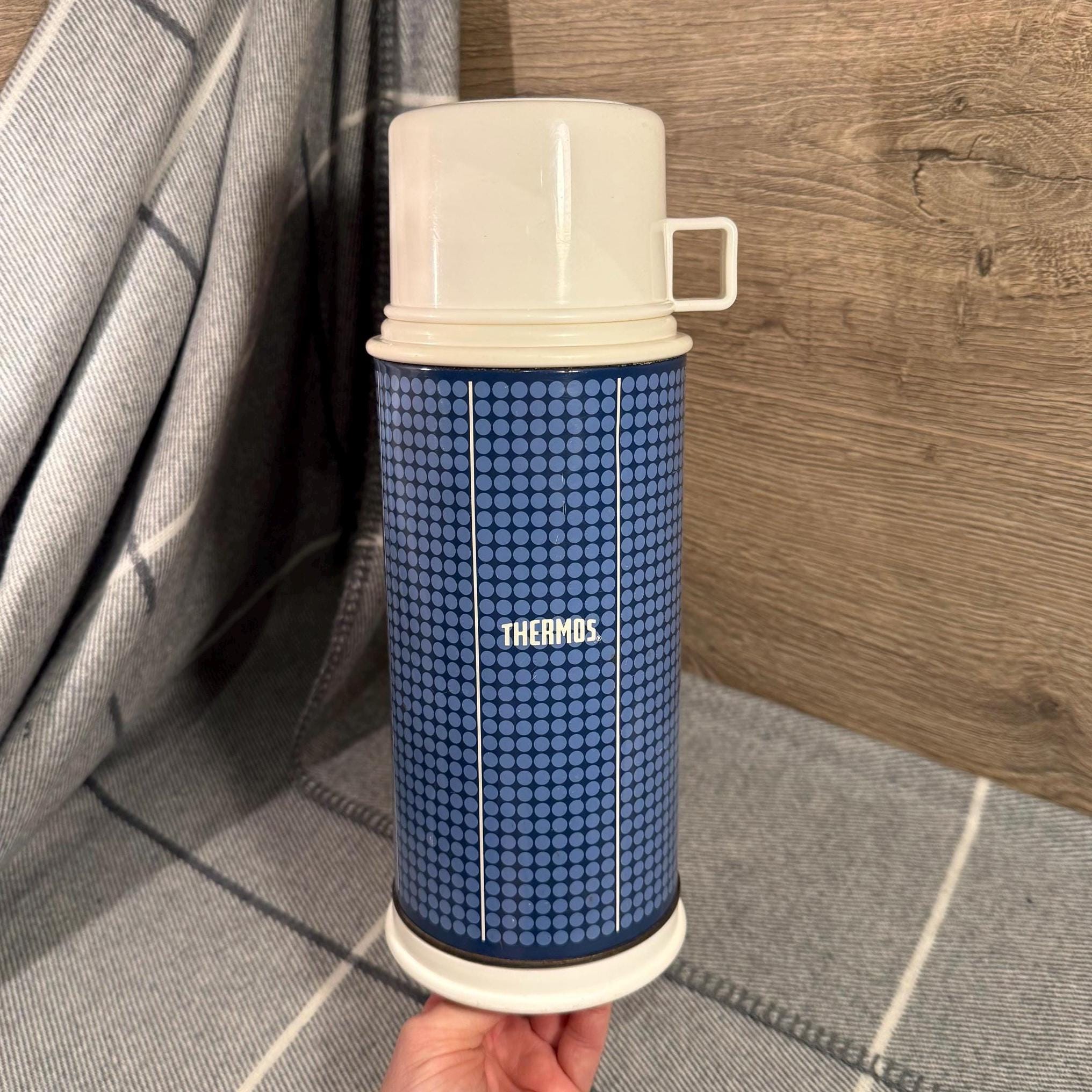 Thermos Vintage Theos 1970 - Bouteille Isotherme Suisse - Couleur Jaune