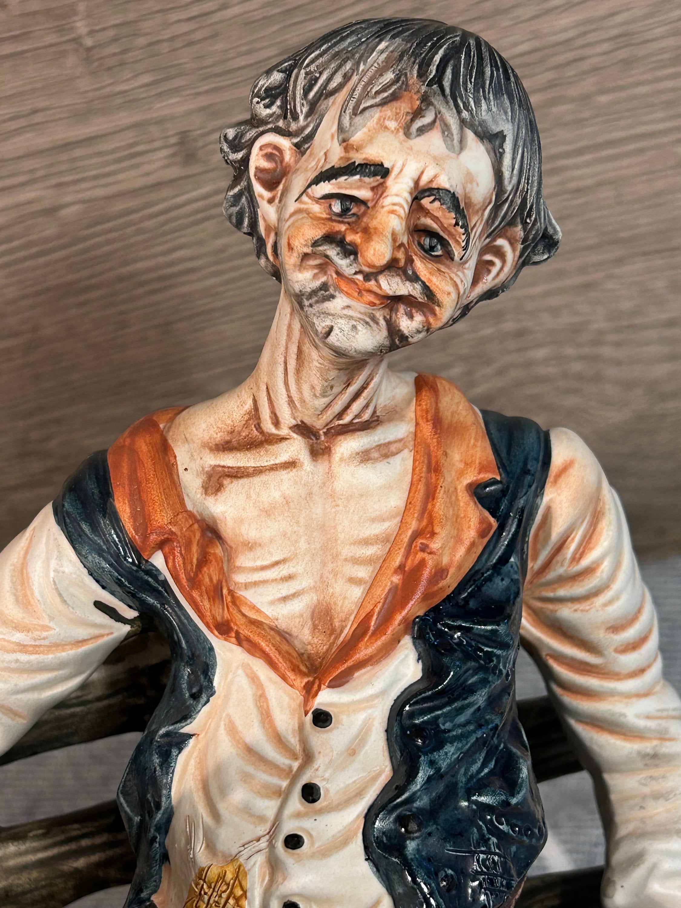 ヴィンテージのコレクターズアイテム、カポディモンテの大型磁器