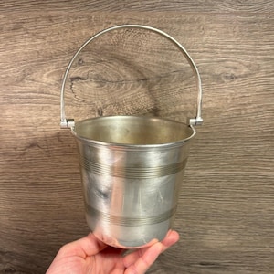 Vintage Plato EPNS Made in England Silver Plated Solid Structure Ice Bucket | Retro Drinks Trolley & Bar Cart | English Barware Collectibles