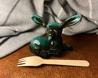 ヴィンテージ ブルー マウンテン ポッタリー 光沢のある子鹿