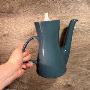Teiera/caffettiera alta "Blue Moon" in ceramica Poole Pottery, stile vintage di metà secolo / Oggetto da collezione per la cucina in stile MCM / Per il tè del pomeriggio / Tradizionale inglese