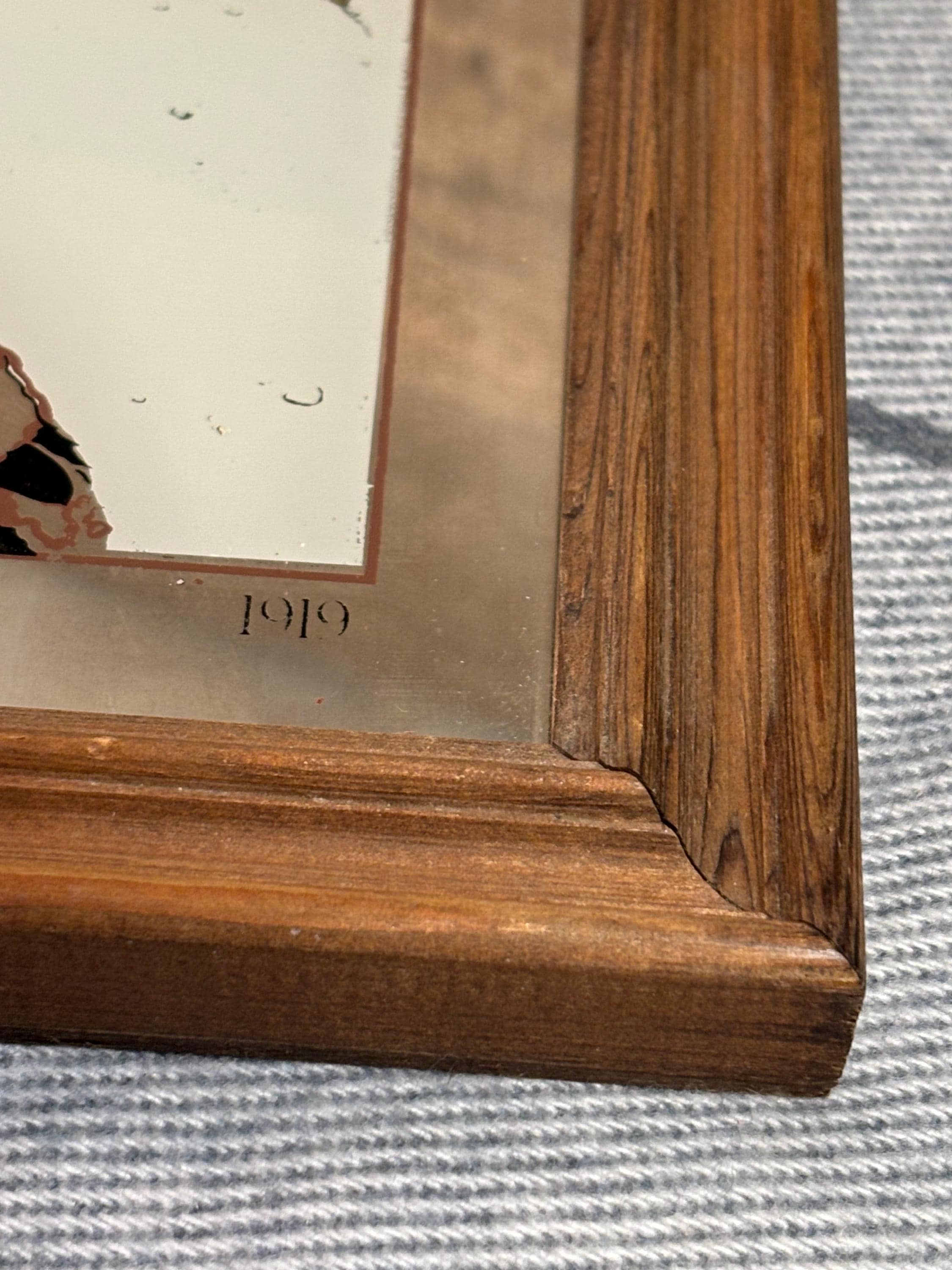 Vintage Vogue 1919 Early February Art Deco Mirror | Winter
