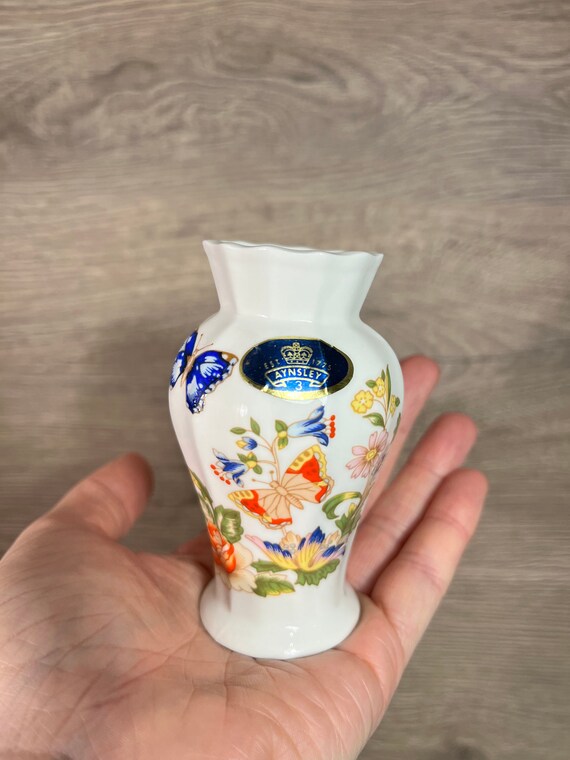 エインズレイ コテージガーデン フラワースタンド 花瓶 2本 AYNSLEY