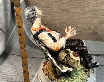 Vintage Collectible Large Capodimonte Porcelain Made in Italy Old