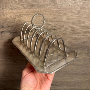 Vintage EPNS Made in England 6 Slice Toast Rack | Silver Plated Brekkie Kitchenalia | Toasted Bread Companion | English Breakfast Essentials