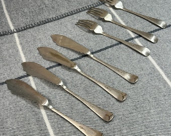 Vintage Antique Silver Plate Barker Brothers Silversmiths Ltd BBB in Trefoil Birmingham Made in England | Traditional English Table Flatware