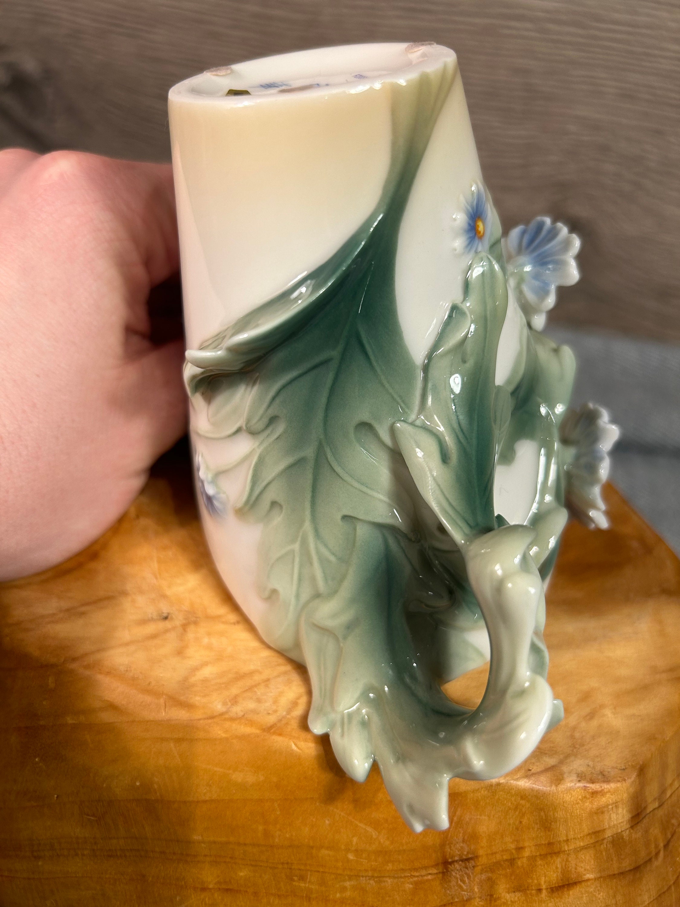 中古コレクター向けフランツ磁器コレクション ブルーデイジーデザイン