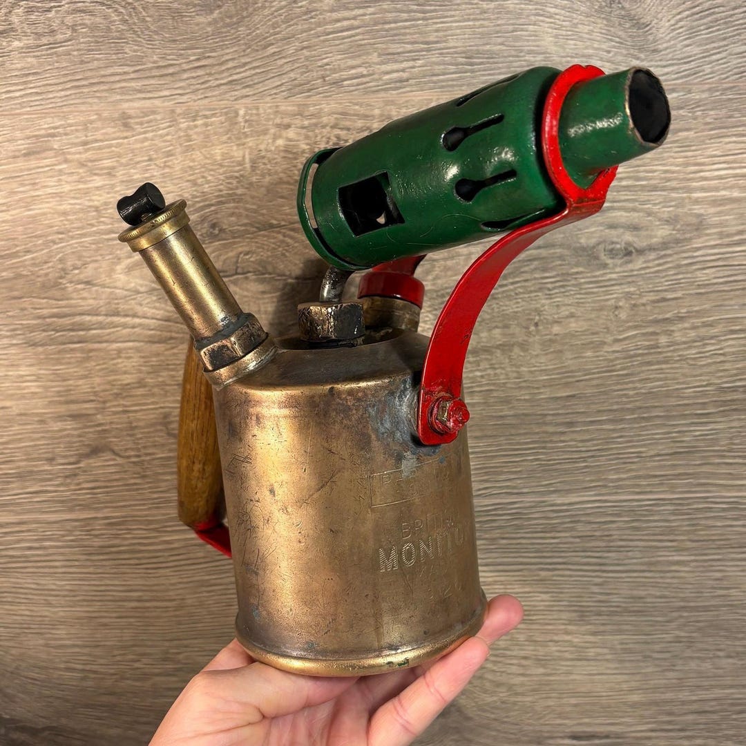 Vintage British Monitor Made No 26 Brass Paraffin Blow Torch | Heavy ...