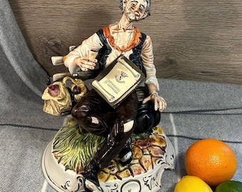 Vintage Collectible Large Capodimonte Porcelain Made in Italy Old