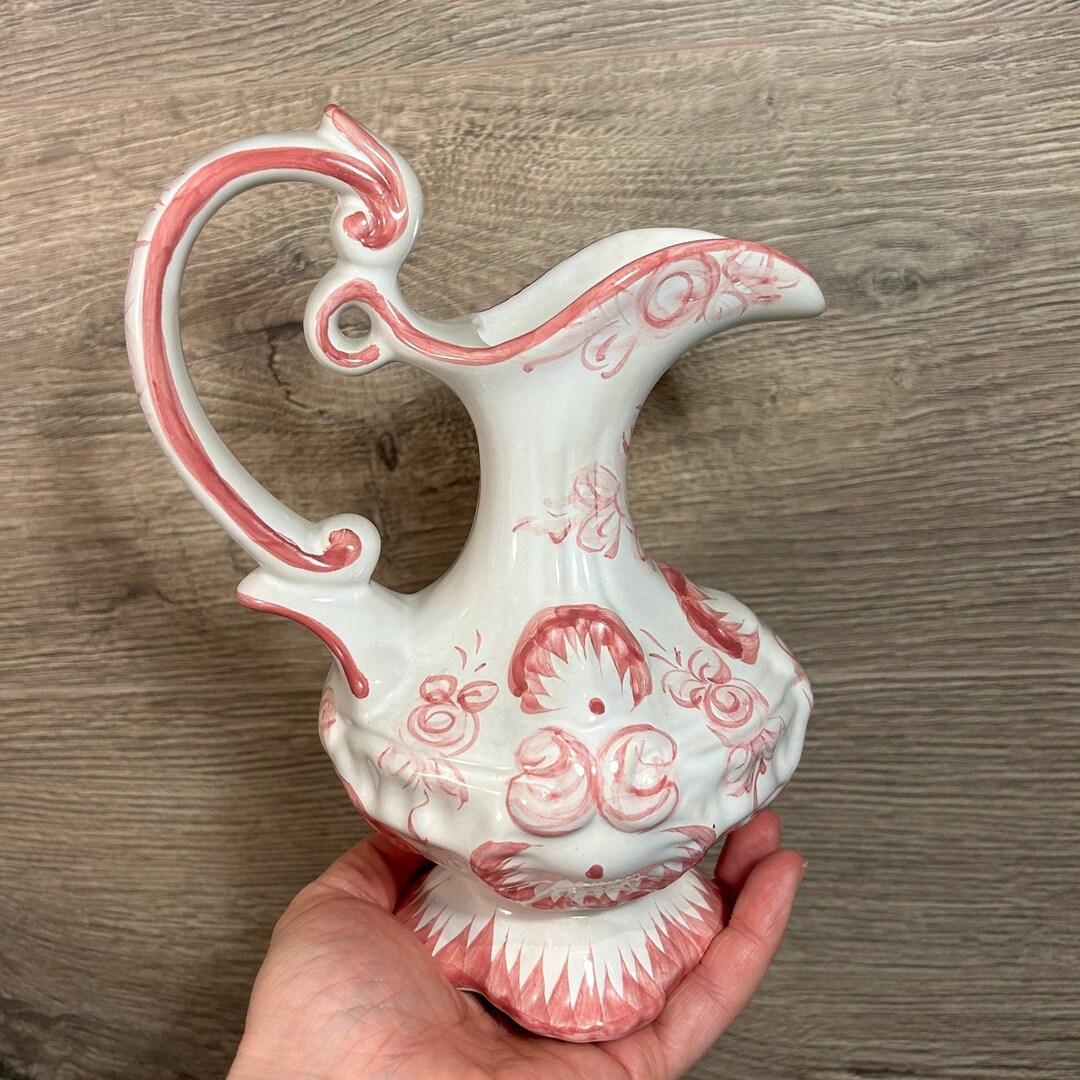 装飾的な陶器製ピッチャー　壺　花瓶 装飾的な陶器製ピッチャー 壺 花瓶 【公式通販】