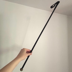 Vintage Eegee Whip Made in England | Hand Crafted Black Leather Riding Tools | Old Horse Racing Equestrian Collectible | Retro Stables Decor